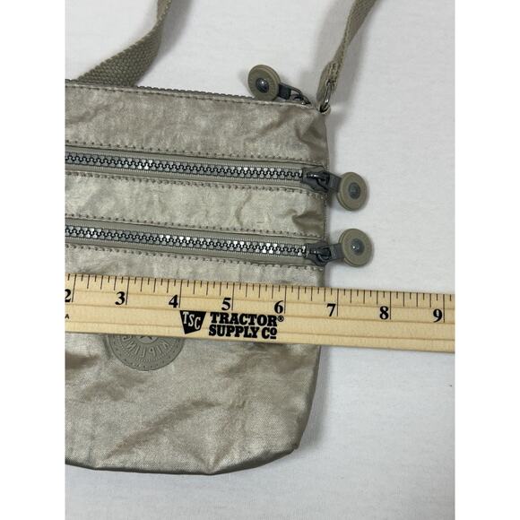 Kipling Brand Vintage Crossbody Bag Mini Small Purse GOLD/Champagne - Picture 5 of 5